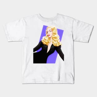 Veronica Lake - An illustration by Paul Cemmick Kids T-Shirt